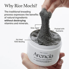 Arencia Black Tea Rice Mochi Cleanser