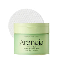 Arencia Pore Melt Cleansing Oil Pad with Green Tea + Rice Oil
