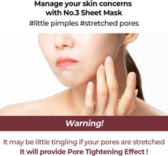 Numbuzin No.3 Tingle-Pore Softening Sheet Mask