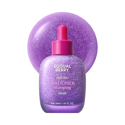 EQQUALBERRY Bakuchiol Plumping Face Serum (1.01oz / 30ml)