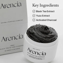 Arencia Black Tea Rice Mochi Cleanser