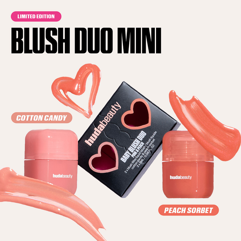 HUDA BEAUTY Mini Baby Blush Duo Set