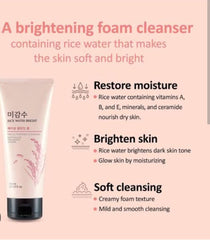 The FaceShop – Rice Water Bright Cleansing Foam 150ml