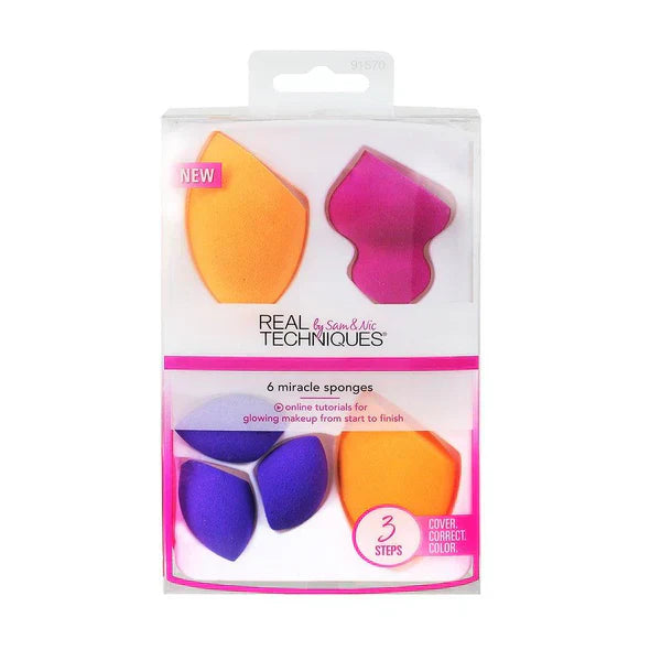 REAL TECHNIQUES - 6 Miracle Sponges