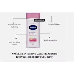 Vaseline Intensive Care Vitamin B3 Body Oil Healthy Even Tone